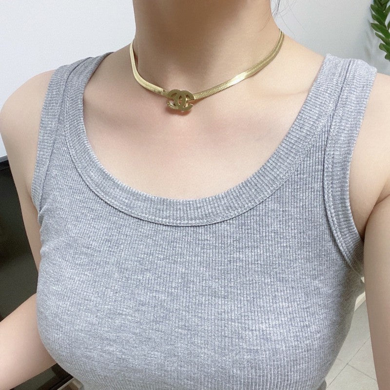 Chanel Gold Choker Necklace
